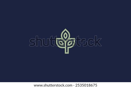 letter p leaf logo icon design vector design template inspiration