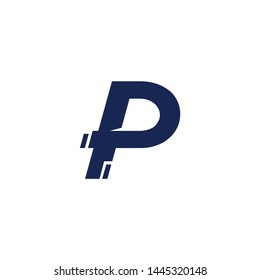 Letter P line logo design. Linear creative minimal monochrome monogram symbol. Universal elegant vector sign design. Premium business logotype. Graphic alphabet symbol for corporate business identity