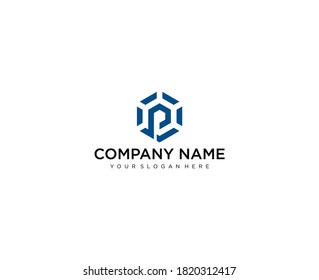 Letter P  line logo design. Linear creative minimal monochrome monogram symbol. Universal elegant vector sign design. Premium business logotype. Graphic alphabet symbol for corporate business identity