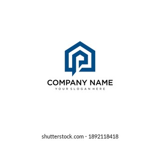 Letter P line logo design. Linear creative minimal monochrome monogram symbol. Universal elegant vector sign design. Premium business logotype. Graphic alphabet symbol for corporate business identity