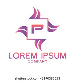Letter P line logo design.Creative minimal linear monogram symbol. Universal elegant vector sign design. Premium type of business logo. Graphic alphabet symbol for technology identity