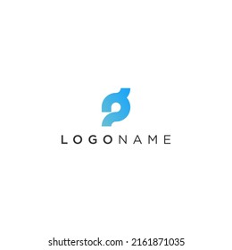 Concepto de la letra P y el logotipo de la cadena ocular