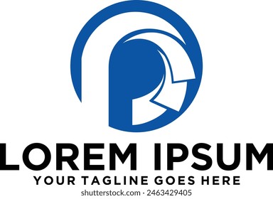 Letter P loan logo design