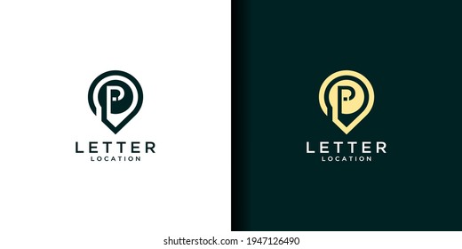 Logo-Design für Briefmarkenplatzierung. Icon-Inspiration