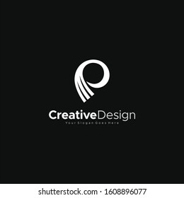 Letter P logo Abstract Modern Logo Template Design Vector, Emblem, Design Concept, Creative Symbol design vector element for identity, logotype or icon