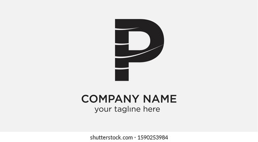 Letter P Logo. Abstract P Letter. Universal vector icon. Vector illustration logo