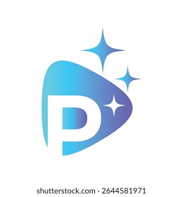 Letter P logo, P logo, AI logo set, modern and minimal design, tech-inspired, colorful icons and symbols, suitable for artificial intelligence, innovation, branding, startups, and digital identity.