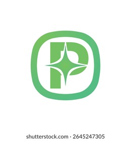 Letter P logo, P logo, AI logo set, modern and minimal design, tech-inspired, colorful icons and symbols, suitable for artificial intelligence, innovation, branding, startups, and digital identity.