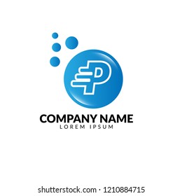 letter P logo concept