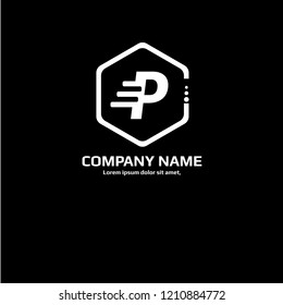 letter P logo concept