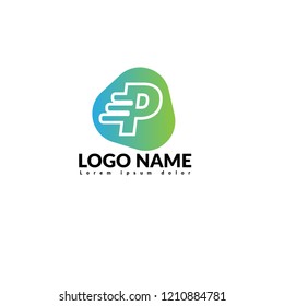 letter P logo concept