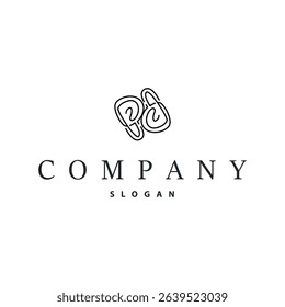 letter p logo concept simple modern design initial alphabet logo as a symbol of a business product brand illustration of a letter template with a line concept