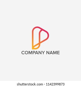 Letter P logo design