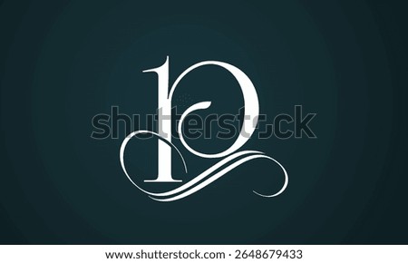 Letter p logo design with a blue background. Modern trendy initial luxury p letter logo design. Royal premium letter p logo design vector template.