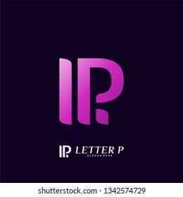 Letter P Logo Design Concept. Initial P Logo Design Template Vector. Icon Symbol