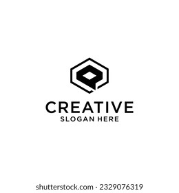 letter p Logo design concept