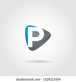 Letter P Logo Design. Creative Letter P Logo design vector template. Type Characters Logotype symbols. Vector Illustrator Eps.10 - Vector