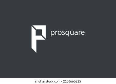 diseño del logotipo de letra P, creativo, vector, símbolo abstracto para cualquier marca o diseño de identidad, inicial o monograma de letra P.