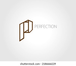 letter P logo design, creative, vector, an abstract symbol for any brand or identity design, initial or monogram of letter P.