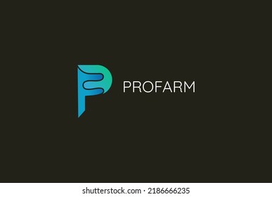 letter P logo design, creative, vector, an abstract symbol for any brand or identity design, initial or monogram of letter P.