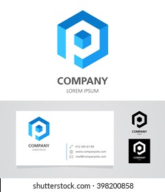 Letra P - Elemento de Design de Logo com Cartão de Visitação - ilustração


Modelo de Logotipo de Vector