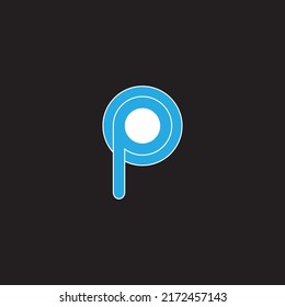  Letter p logo design Free vector