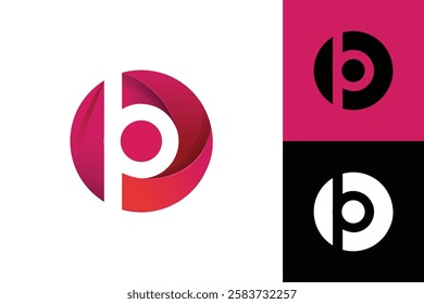 Letter P  logo Design, Logo Design graphic Conception, logo icon template graphic art, vector illustration design.