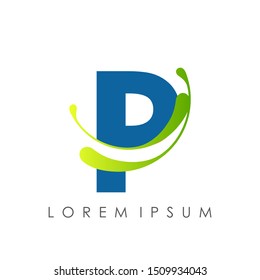 Letter P logo design. icon vector illustration