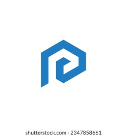 Letter P logo design icon vector with modern unique style