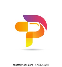 Letter P Logo Design, Letter P With Pill Logo Concept, Vector