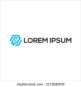 Tecnología de diseño del logotipo de Letter p