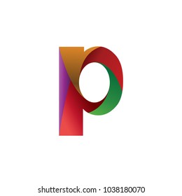 letter P logo design template