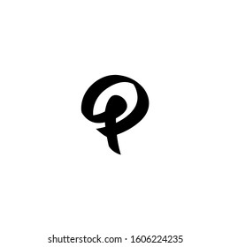 letter p logo. design template icon vector
