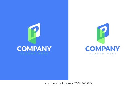 Letter P logo design template. Alphabet logo. Simple vector logo design. Creative concept.