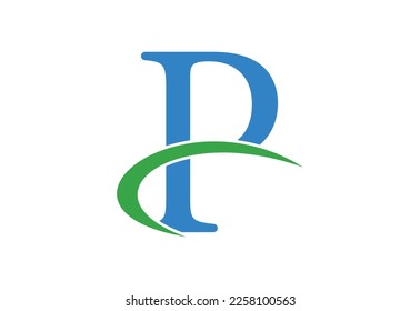 Letter P logo design template, Vector illustration