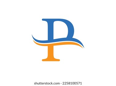 Letter P logo design template, Vector illustration