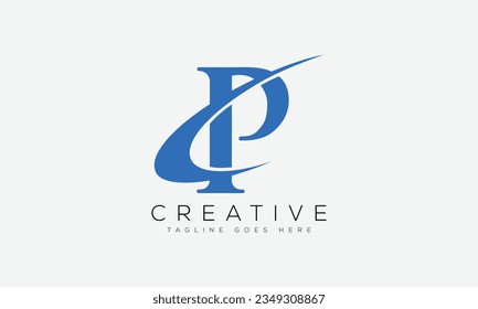 Letter P logo design template vector illustration.