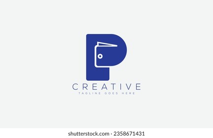 Letter P logo design template vector illustration.