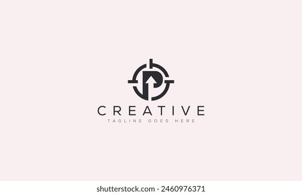 Letter P logo design template vector illustration