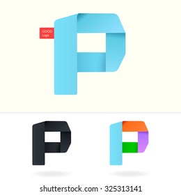 Letter P logo design template. Stylish vector icon