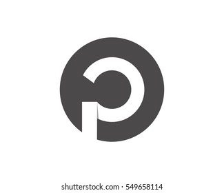 Letter P logo design template