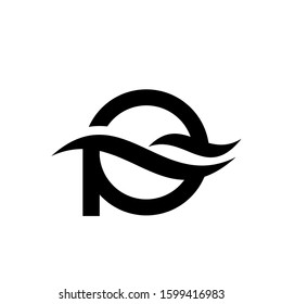 letter P logo design vector template sign icon