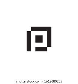 Letter P logo design vector