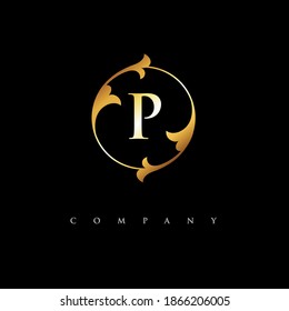 letter P logo design vector