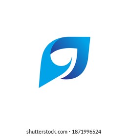 Logo-Design-Vektorgrafik von Buchstabe P