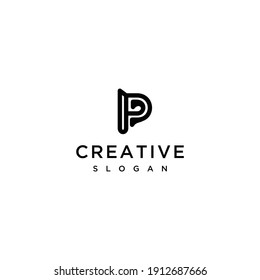 Letter P Logo. P Letter Design Vector	
