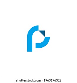signo vectorial de diseño de logotipo de letra P
