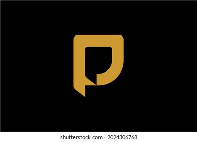 Letter P logo design vector. Monogram P-type illustration design.