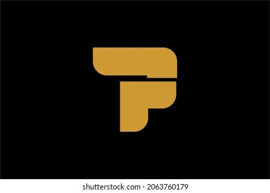 Letter P logo design vector. Monogram type P illustration concept logo. Fontype logo design for business company.