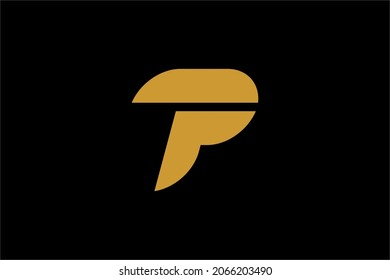 Letter P logo design vector. Monogram type P illustration concept logo. Fontype logo design for business company.